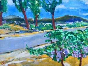 Straßenrand-Weinberg, Napa, 2017
