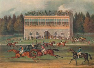 Goodwood Tribüne. Vorbereitung zum Start, 1836