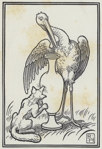 Der Fuchs und der Storch von Richard Heighway