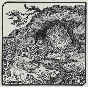 Der Löwe, Der Fuchs und die Tiere von Richard Heighway