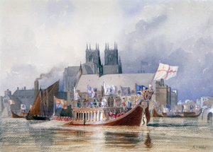 Ankunft des Lord Mayor in Westminster, ca. 1841