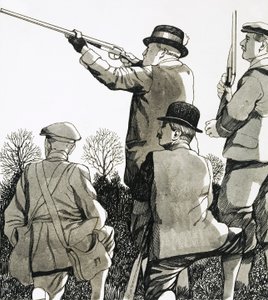 Als Prinz von Wales verbrachte König Edward viel Zeit mit Jagen und Schießen