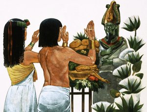 Speisenopfer für den Gott Osiris