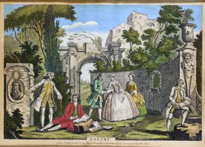 Poesie, veröffentlicht von Robert Sayer (fl. 1750-80) ca. 1750 von Richard Houston