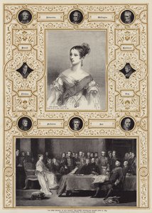 Der erste Rat Ihrer Majestät der Königin, Kensington Palace, 20. Juni 1837 von Richard James Lane