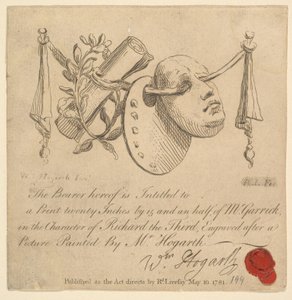 Maske und Palette, 1781