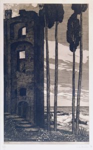 Ruinen am Meer von Richard Mueller