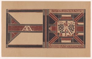 Umschlagentwurf für: Wendingen, 1921 von Richard Nicolaüs Roland Holst (signed by artist)