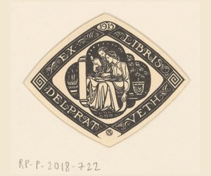 Ex libris von Delprat-Veth von Richard Nicolaüs Roland Holst