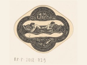 Ex Libris von Ina van Eibergen Santhagens-Waller von Richard Nicolaüs Roland Holst