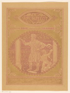 Umschlagentwurf für: De Architect, 1911 von Richard Nicolaüs Roland Holst
