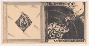 Umschlagentwurf für: Wendingen, Tooropnummer, 1928