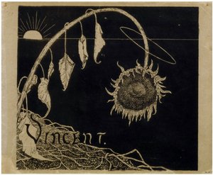 Cover-Design für die Ausstellung von Vincent van Gogh in Amsterdam von Holst, Richard Roland (1868-1938)
