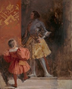 Ein Ritter und Page (aus Johann Wolfgang von Goethes „Götz von Berlichingen“) von Richard Parkes Bonington