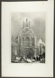 Fassade der Kirche von Brou von Richard Parkes Bonington