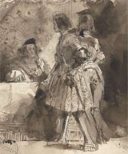 Götz von Berlichingen vor dem Reichsrichter, um 1826 von Richard Parkes Bonington