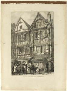 Maison Grande, Rue St. Pierre von Richard Parkes Bonington