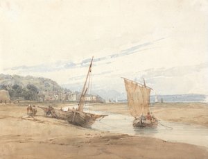 Bei Honfleur von Richard Parkes Bonington