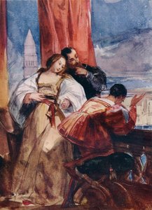 Auf dem Balkon, Venedig, um 1826