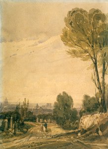 Paris vom Friedhof Père Lachaise aus gesehen, ca. 1825