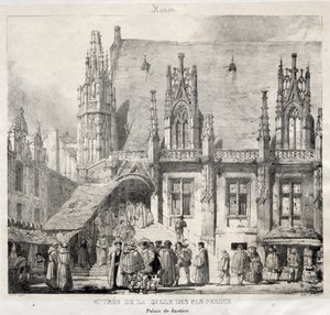 Rouen: Eingang zur Salle des Pas Perdus, Palais du Justice