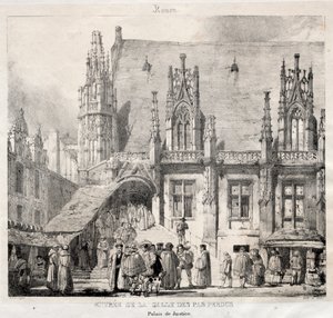 Rouen: Eingang zur Salle des Pas Perdus, Palais du Justice, 1824