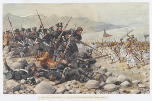 Der letzte Widerstand des 44. East Essex Regiments bei Gandamuk von Richard Simkin
