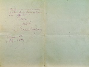 Handgeschriebener Brief von Richard Wagner an Luigi Mancinelli, 3. Dezember von Richard Wagner
