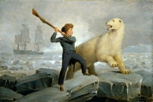 Nelson und der Bär, ca. 1806 von Richard Westall