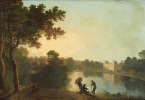 Südostansicht von Wilton vom anderen Flussufer von Richard Wilson