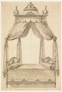 Entwurf für ein Bett von Richard de Lalonde