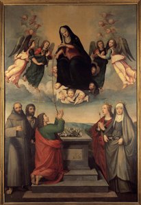 Madonna mit dem Gürtel und den Heiligen von Ridolfo Ghirlandaio