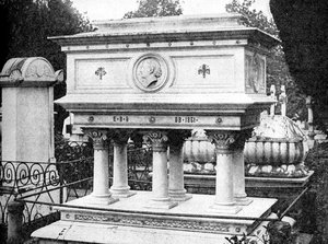 Grab von Elizabeth Browning, Florenz, entworfen von Lord Leighton