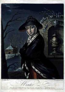 Winter, graviert von C. Corbutt, veröffentlicht von Robert Sayer
