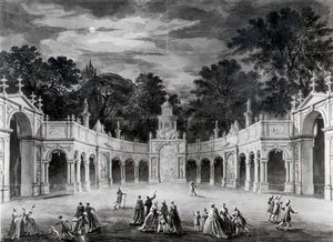 Die Illuminationen am Buckingham House zur Feier des Geburtstags von George III