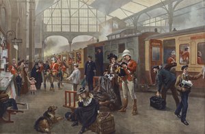 Lebewohl! Soldaten ziehen in den Krieg von Robert Alexander Hillingford