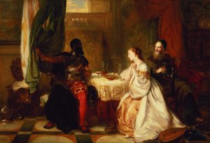 Othello erzählt Desdemona von seinen Abenteuern, 1869 von Robert Alexander Hillingford