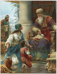 Hannah bringt Samuel zu Eli von Robert Ambrose Dudley