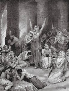 Die Rajput-Zeremonie von Jauhar (Holocaust)