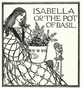 Illustration für Gedichte von John Keats: Isabella oder Der Basilikumtopf (Lithografie)