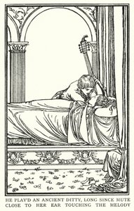 Illustration für Gedichte von John Keats: Der Abend von St. Agnes von Robert Anning Bell