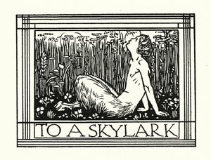 Shelley: An eine Lerche (Lithografie) von Robert Anning Bell