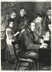 Das Heim des Arbeiters Konzert (Stich) von Robert Barnes