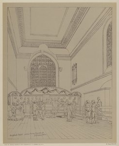 Guildhall Chapel, City of London von Robert Blemell (after) Schnebbelie