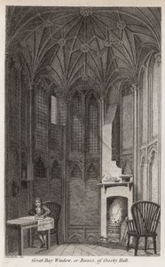 Großes Erkerfenster oder Nische von Crosby Hall