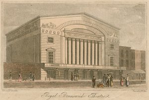 Royal Brunswick Theatre, London von Robert Blemell Schnebbelie