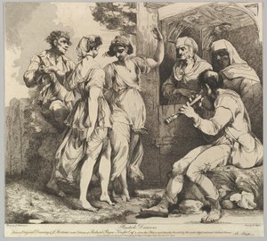 Rustikale Tänzer, 9. November 1780 von Robert Blyth