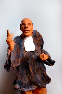 Anwalt in Robe, plädierend, 20. Jahrhundert von Robert Bousquet
