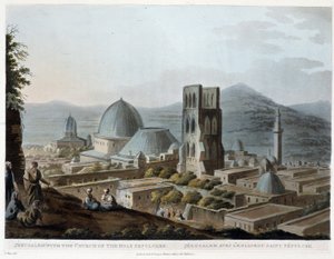 Jerusalem mit der Grabeskirche - in „Die heiligen Stätten“, nach den Originalzeichnungen von R. Bowyer