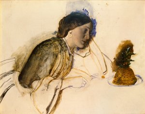 Das Weihnachtsessen der armen Schauspielerin von Robert Braithwaite Martineau